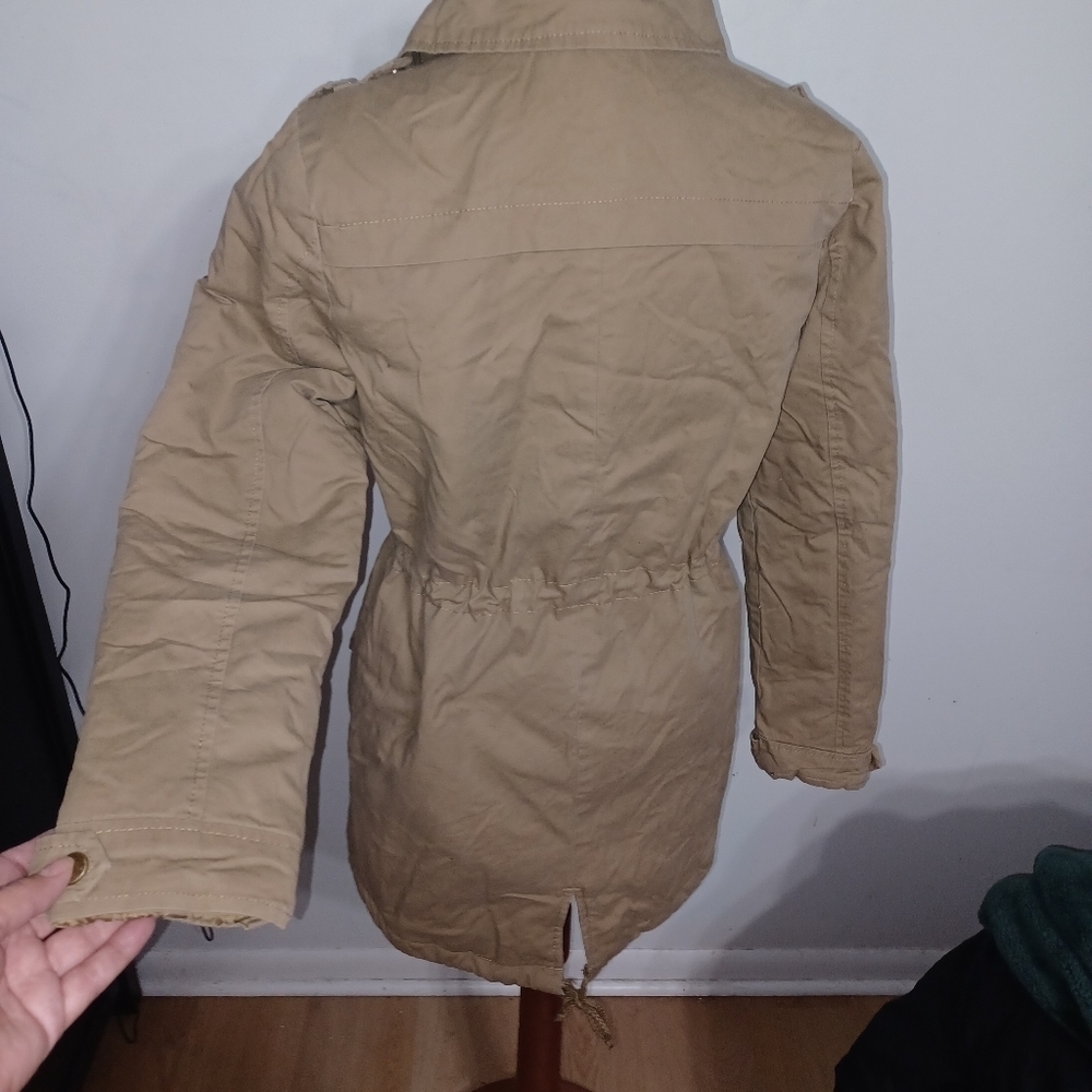 Charlotte Russe- Sandy Brown Winter Coat- W Sz Medium - Picture 7 of 9